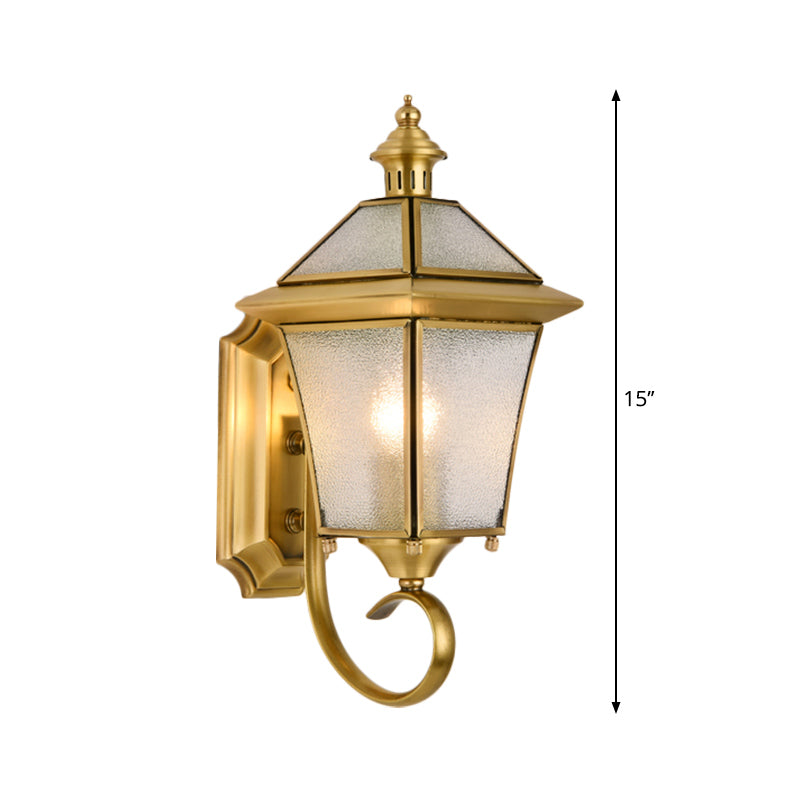 Skørter | Birdcage Metal Wall Lamp Traditional 1 Lamp 14"/15" H Brass Entrance Wall Mounted Lighting Fixture