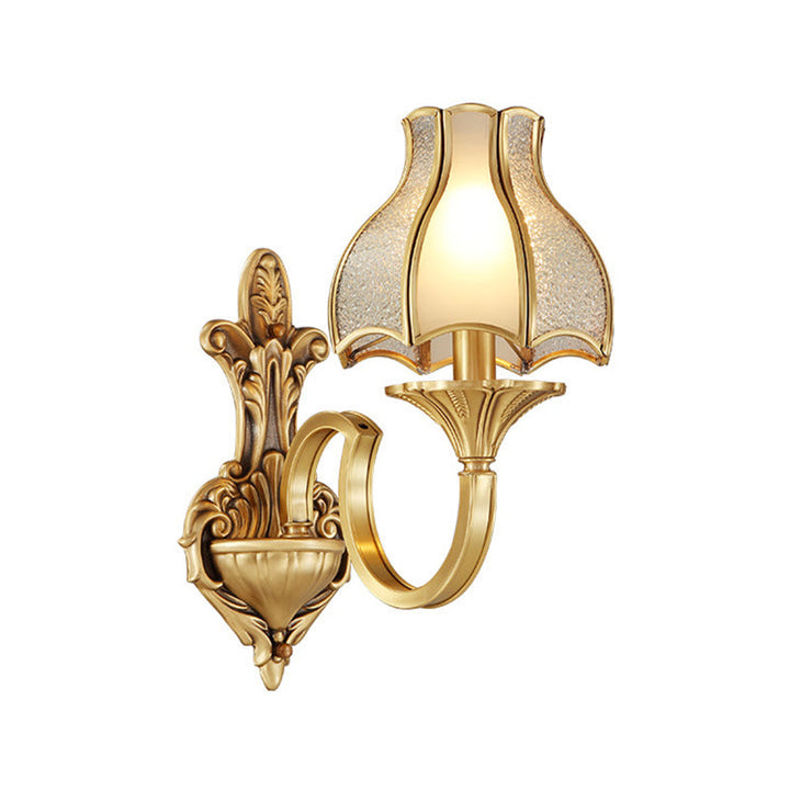 Skørter | Metal Brass Wall Lamp Lighting Curving 1/2-Light Traditional Wall Lamp for Bedroom