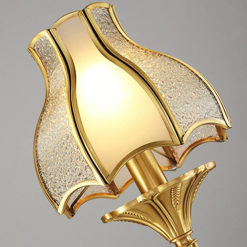 Skørter | Metal Brass Wall Lamp Lighting Curving 1/2-Light Traditional Wall Lamp for Bedroom