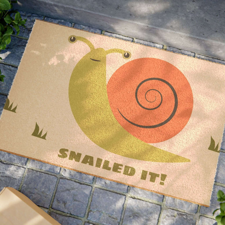 Lisslune | Adjustable Snail Welcome Mat - Eco-friendly grade-A tufted coconut fiber