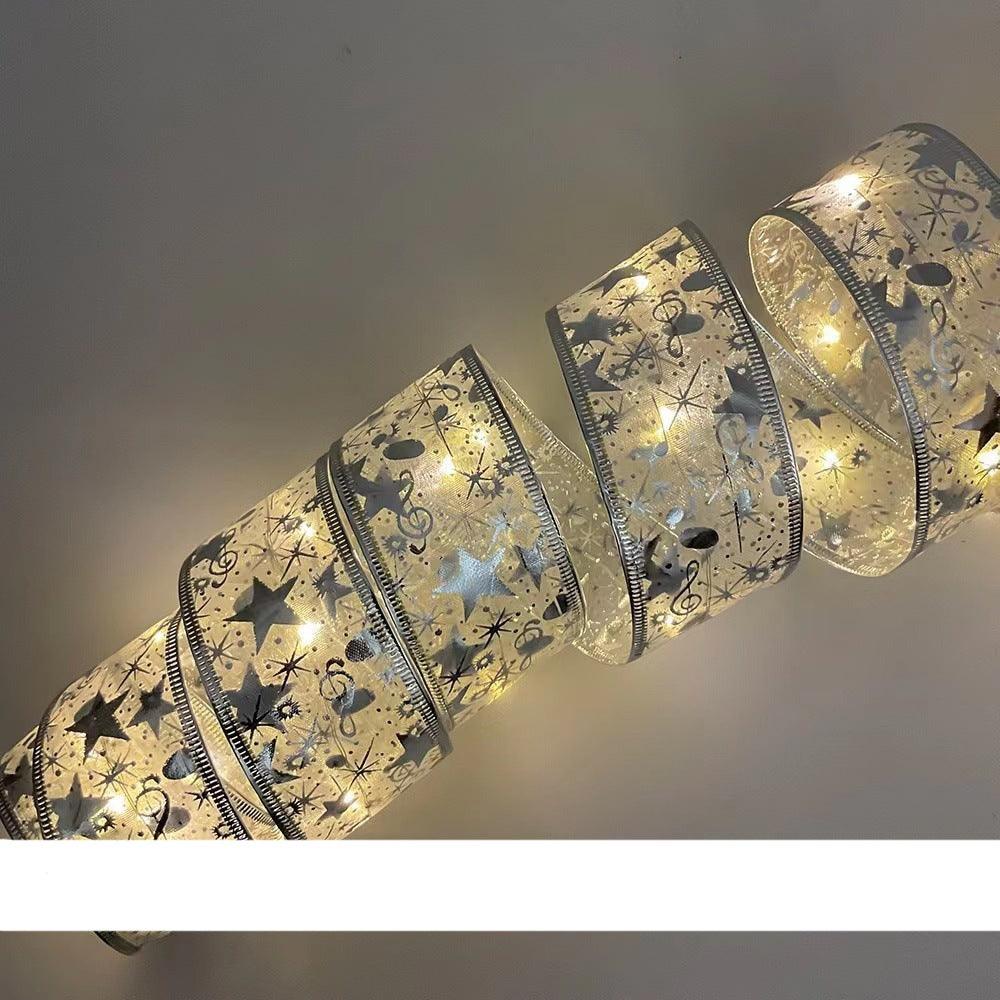 Lisslune | Magical Silk Ribbon Fairy Lights: Light Up Your Christmas Wonderland