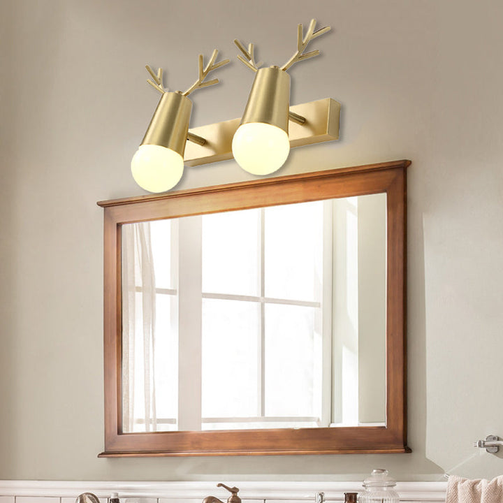 Skørter | Globe Bathroom Vanity Light Traditionalism Metal 2/3-Cup Brass Wall Lamp Lighting