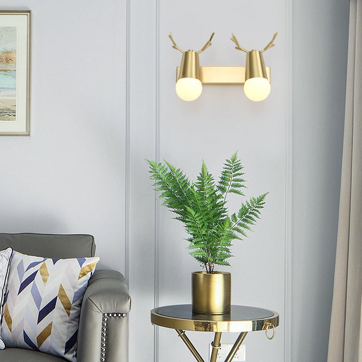 Skørter | Globe Bathroom Vanity Light Traditionalism Metal 2/3-Cup Brass Wall Lamp Lighting