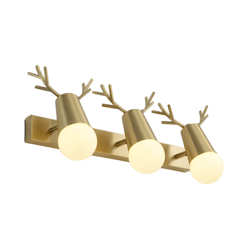 Skørter | Globe Bathroom Vanity Light Traditionalism Metal 2/3-Cup Brass Wall Lamp Lighting