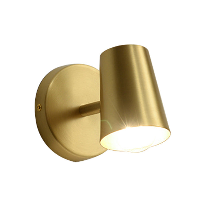 Skørter | Brass 1/2/3-Light Wall Lamp Traditional Metal Cone-Shaped Wall Light for Bathroom