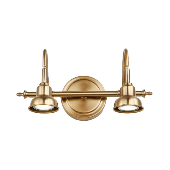 Skørter | Brass Linear LED Vanity Lighting Traditional Metal 2/3/4-Light Bathroom Wall Lamp Light