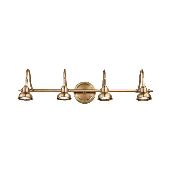Skørter | Brass Linear LED Vanity Lighting Traditional Metal 2/3/4-Light Bathroom Wall Lamp Light