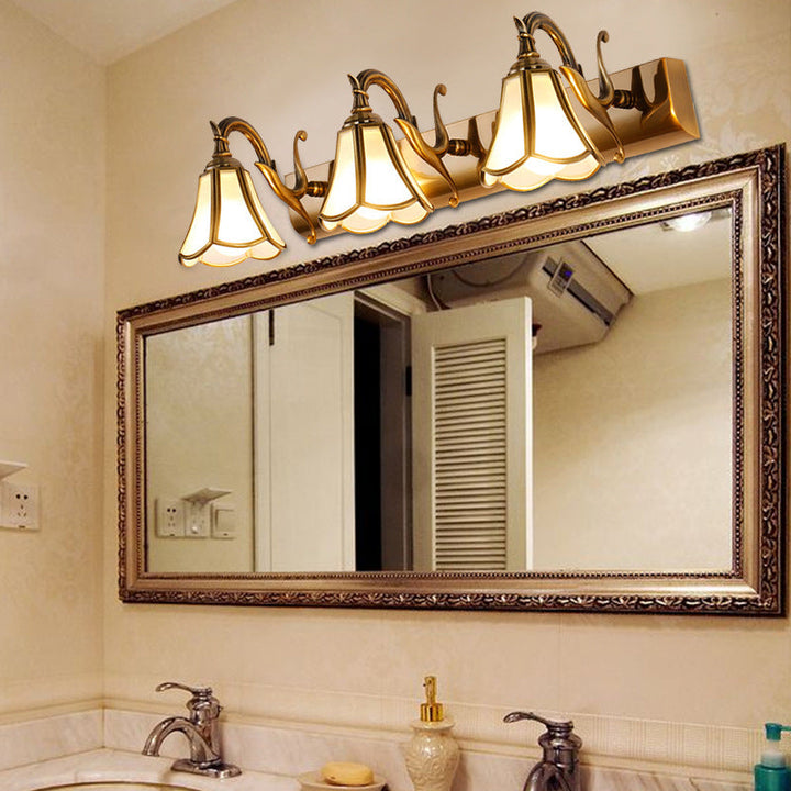 Skørter | Brass Bloom Wall Lamp Vintage Metal 1/2/3 Heads Bathroom Wall Mounted Lighting