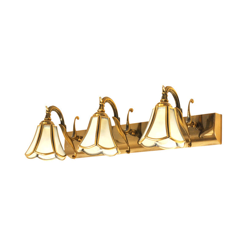 Skørter | Brass Bloom Wall Lamp Vintage Metal 1/2/3 Heads Bathroom Wall Mounted Lighting