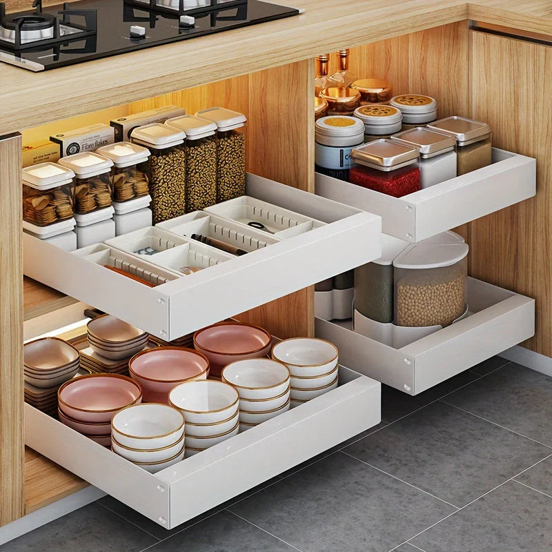 Lisslune | Expandable Kitchen Cabinet Organizer