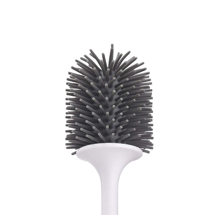 Lisslune | Silicone Toilet Brush with Holder | Modern, Efficient Loo Brush for Home Cleaning