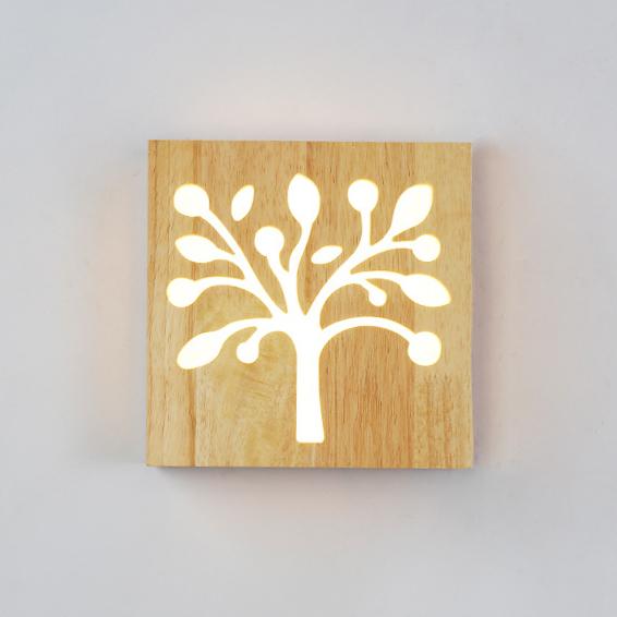 Lisslune | Wall lamp - WoodGlow - Elegant LED - Essence of life indoors outdoors