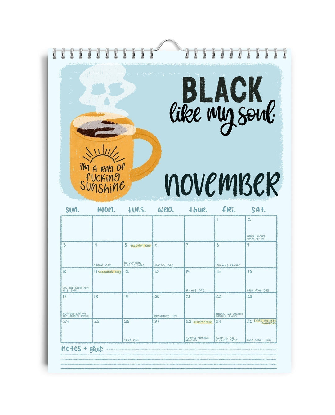 Lisslune | CALENDAR FOR 2025 – DAMN IT AGAIN