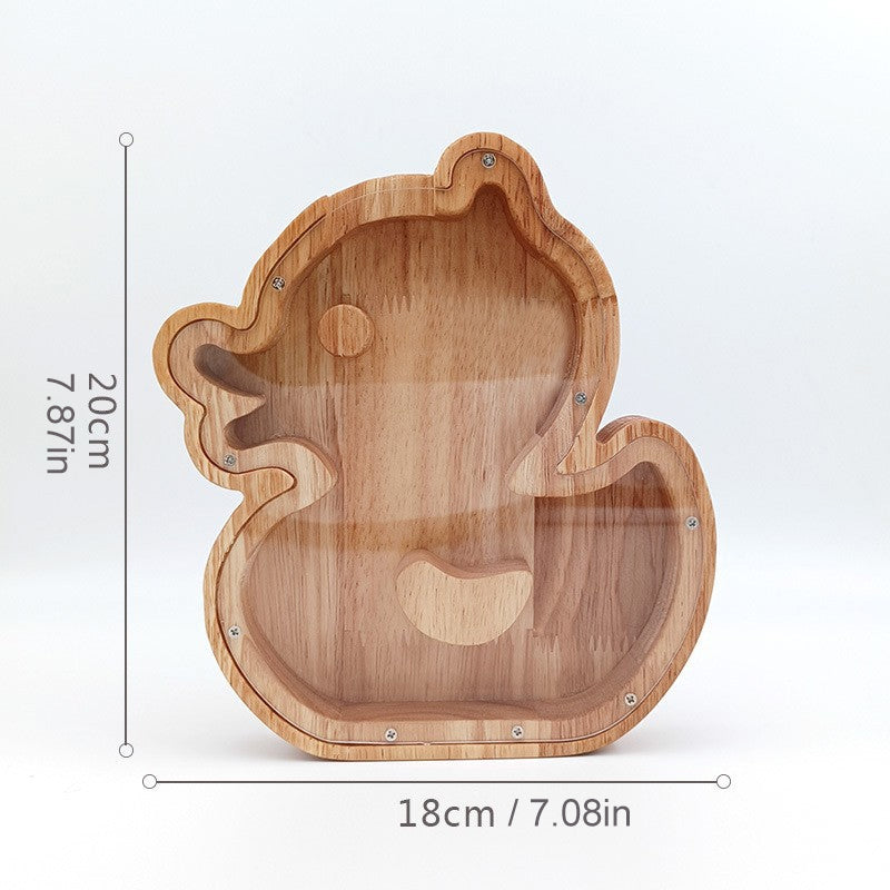 Lisslune | Wooden Animal Savings Bank