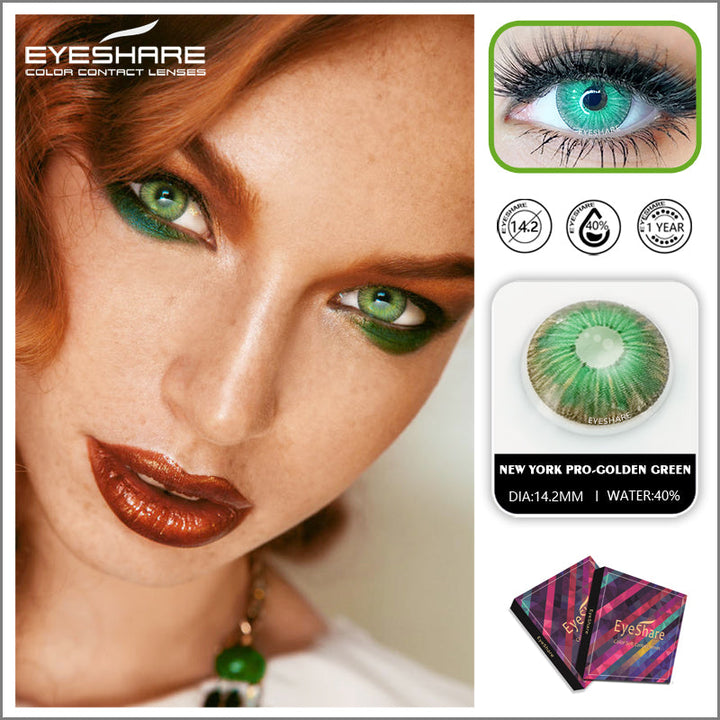 Rynx NewYork Golden Green 14.2mm 1 Pair | 1 Year