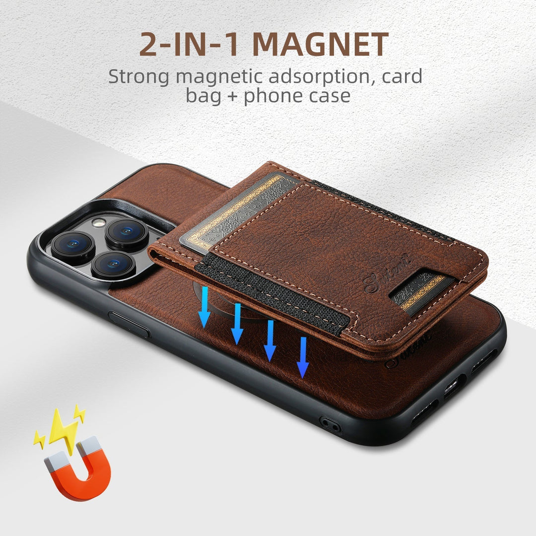 Lisslune | Leather phone case with card holder and MagSafe compatibility