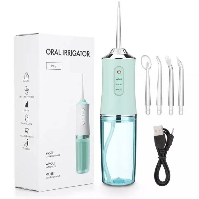 Lisslune | Waterproof irrigator dental cleaner, cordless & rechargeable water floss