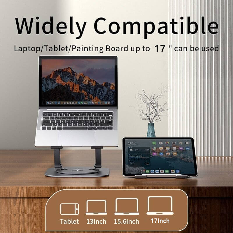 Lisslune | Laptop Stand Aluminum Alloy Rotating Bracket