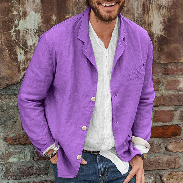 Lisslune | - Lightweight cotton blazer for men: Comfort and style