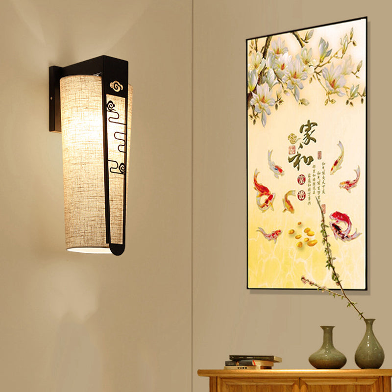 Skørter | Black Cloud/Trellis/Linear Wall Lighting Traditional 1 Light Hallway Wall Lamp with Cylinder Shade