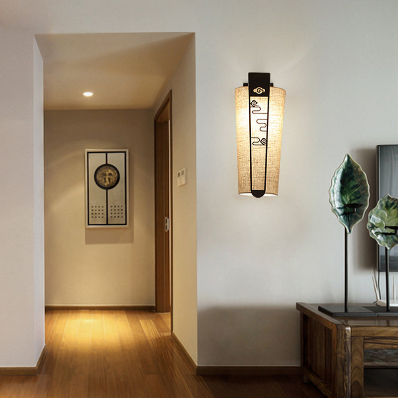 Skørter | Black Cloud/Trellis/Linear Wall Lighting Traditional 1 Light Hallway Wall Lamp with Cylinder Shade