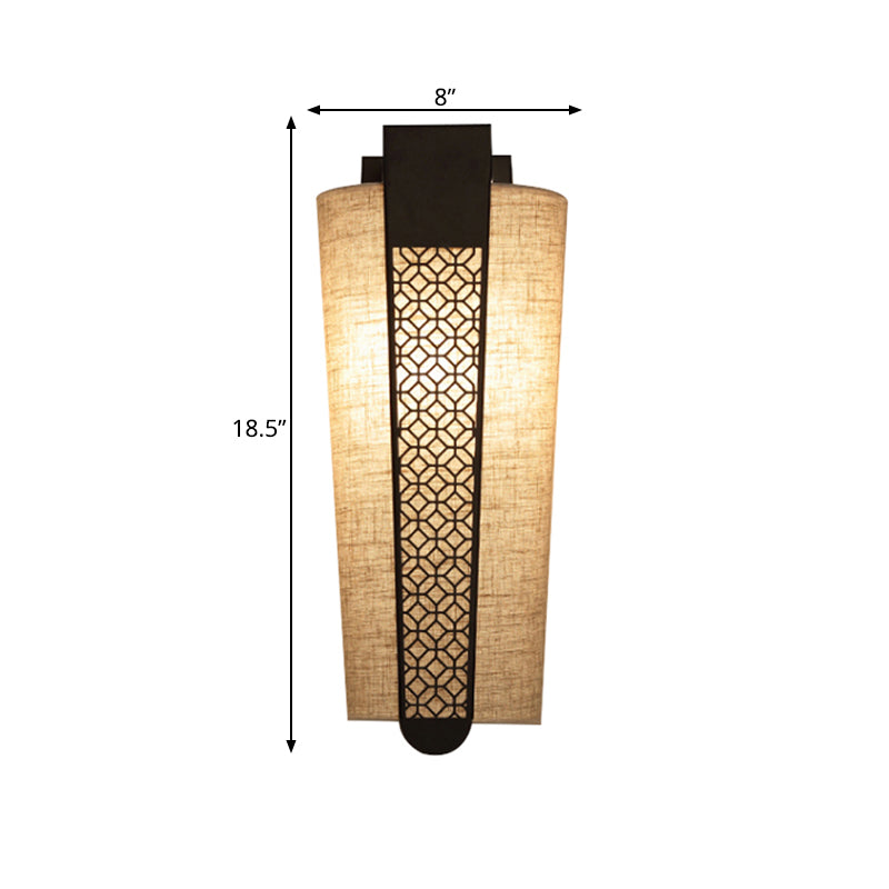 Skørter | Black Cloud/Trellis/Linear Wall Lighting Traditional 1 Light Hallway Wall Lamp with Cylinder Shade