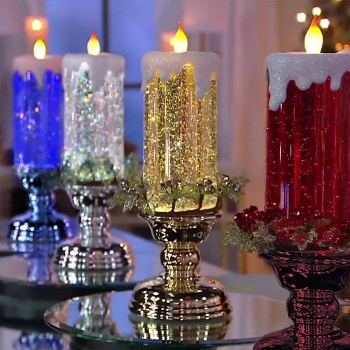 Lisslune | LED Christmas Candles  With Pedestal