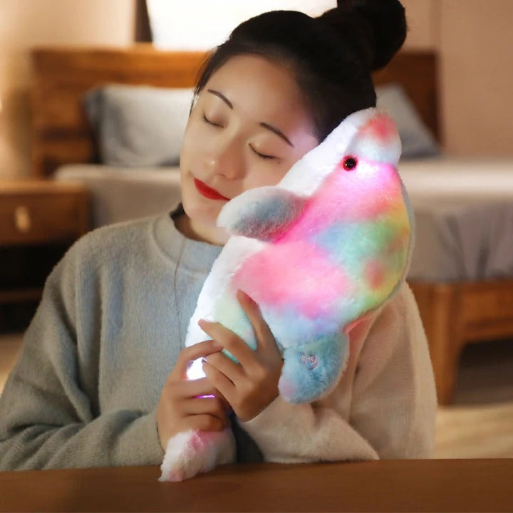 Lisslune | LunaDolphin – Soft plush night light for safe and soothing sleep