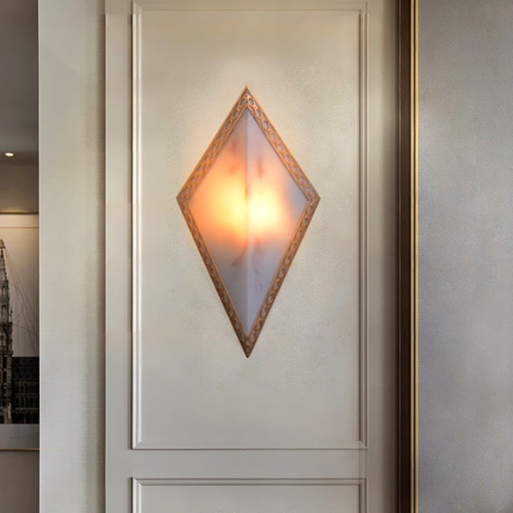 Skørter | 16"/19" H Panel Plastic Wall Mount Lighting Traditional 1 Light Living Room Surface Mounted Lamp in White