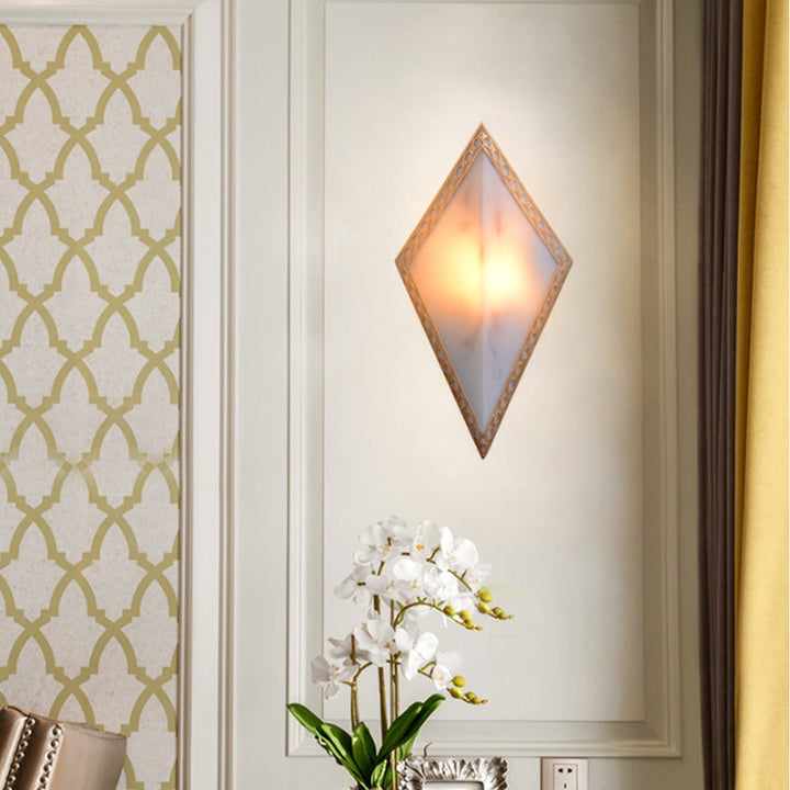 Skørter | 16"/19" H Panel Plastic Wall Mount Lighting Traditional 1 Light Living Room Surface Mounted Lamp in White
