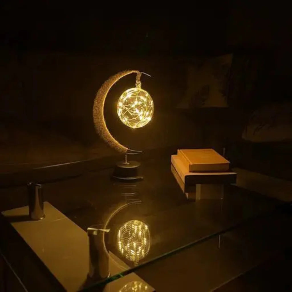 Lisslune | Lunar Moon Lamp – A Cool, Enchanting Night Light | Bedrooms and Living Spaces