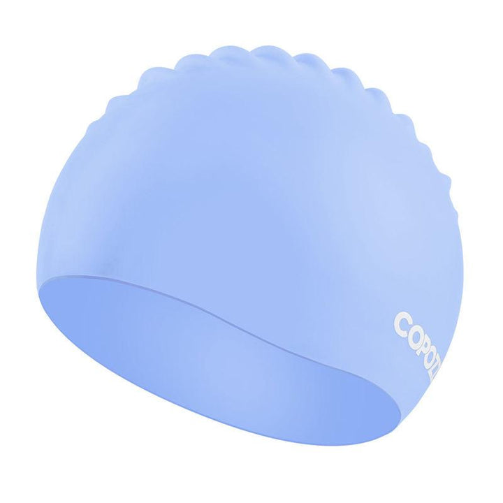 Lisslune | Waterproof silicone swim cap for long hair with ear protection