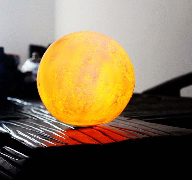 Lisslune | Creative Mini Rechargeable 3D Printed Moon 1-Light LED Table Lamp
