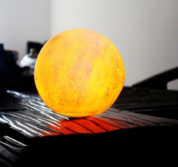 Lisslune | Creative Mini Rechargeable 3D Printed Moon 1-Light LED Table Lamp