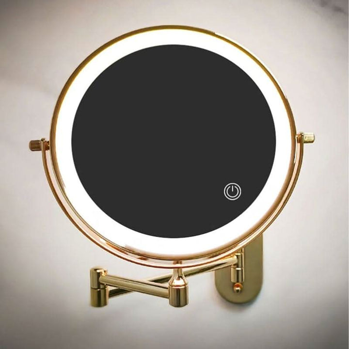 Lisslune | LUXMIRROR – Deluxe Golden Makeup Mirror