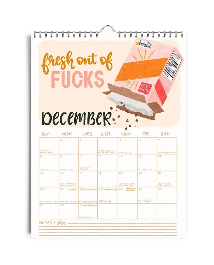 Lisslune | CALENDAR FOR 2025 – DAMN IT AGAIN