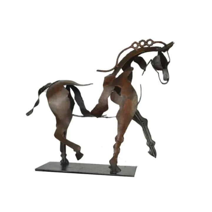 Lisslune | Horse Sculpture - AdonisMetal - Rustic Elegance - Timeless Decorative Piece