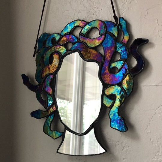 Lisslune | Medusa Stained Glass Suncatcher Mirror