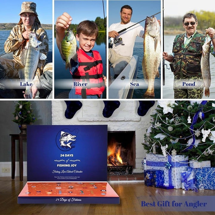 Lisslune | 24 Days Christmas Countdown Fish Tackle Set