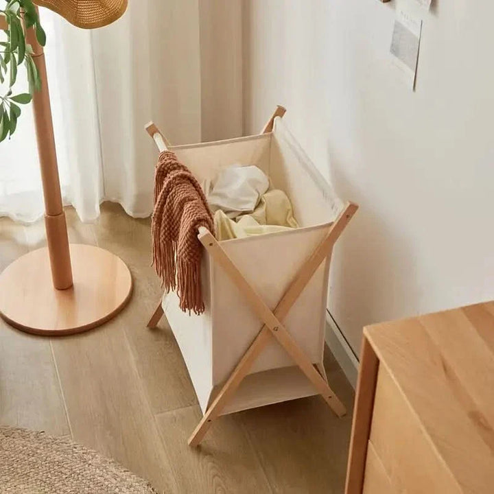 Lisslune | WoodFold - Foldable Laundry Basket from