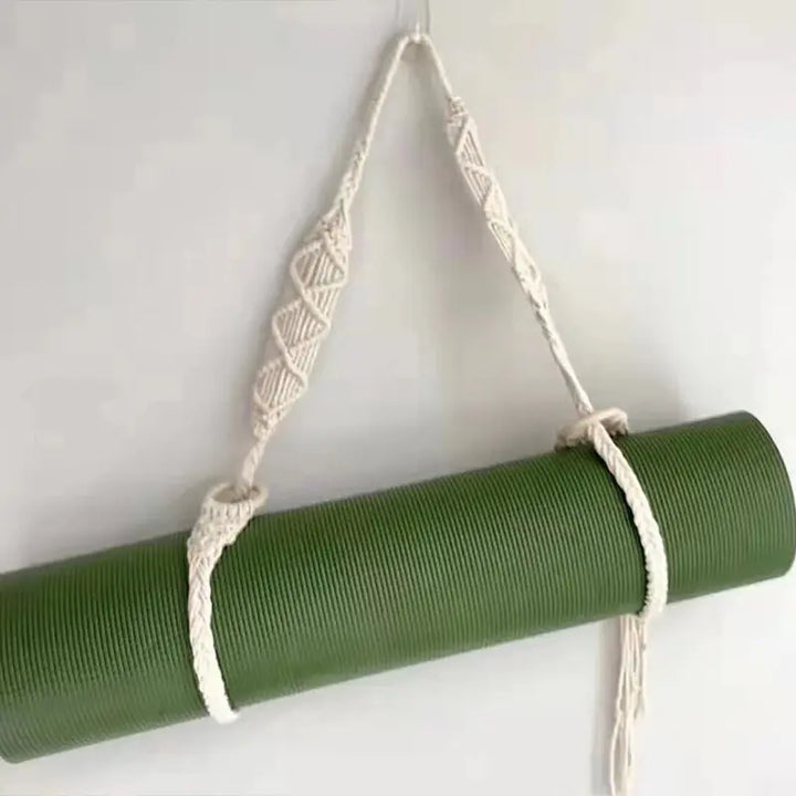 Lisslune | Hand-woven Cotton Yoga Mat Carry Bag with Fringe Crossbody Strap - Fits All Mat Sizes