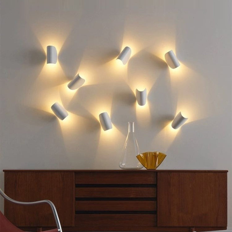 Lisslune | Eveline Modern Geometric LED 4 Color Wall Light Indoor/Outdoor Metal