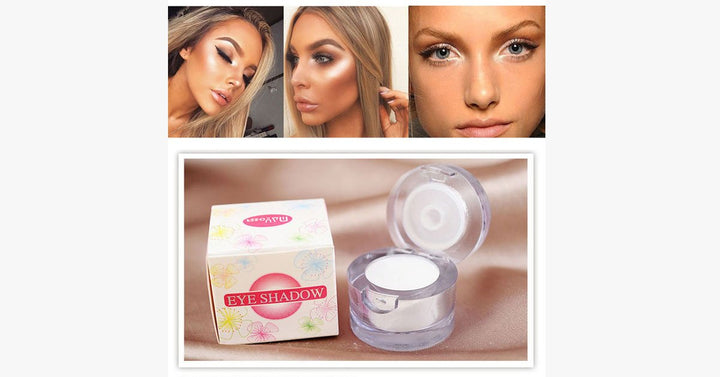 Lisslune | Pigmented White Waterproof and Long-Lasting Glazed Highlighter - Glides Gently Over Your Skin and Gives You an Edge Look!