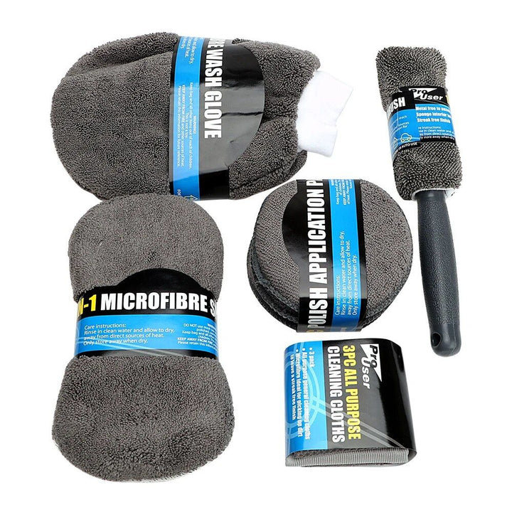 Lisslune | 9-piece Premium Microfiber Car Cleaning Set
