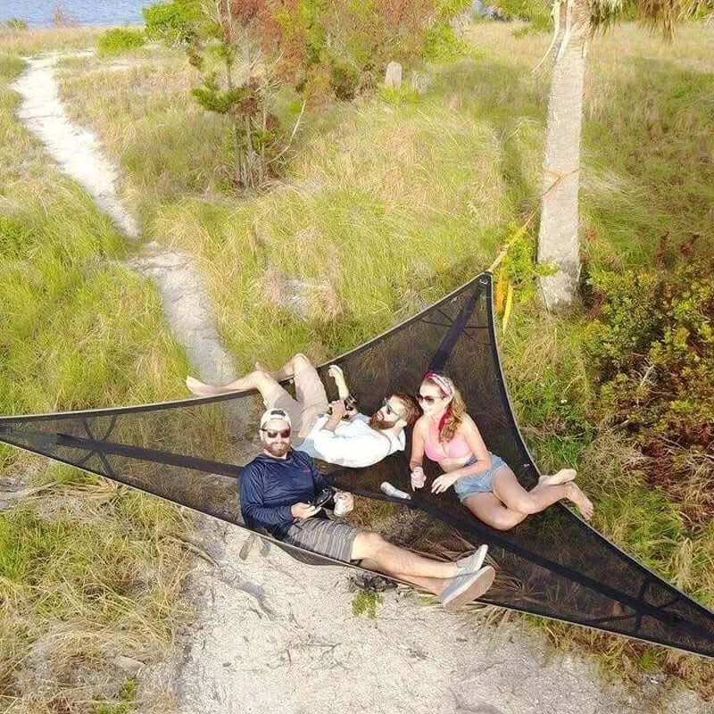 Lisslune | Multi-Person Camping Hammock with 3-Point Anchor System