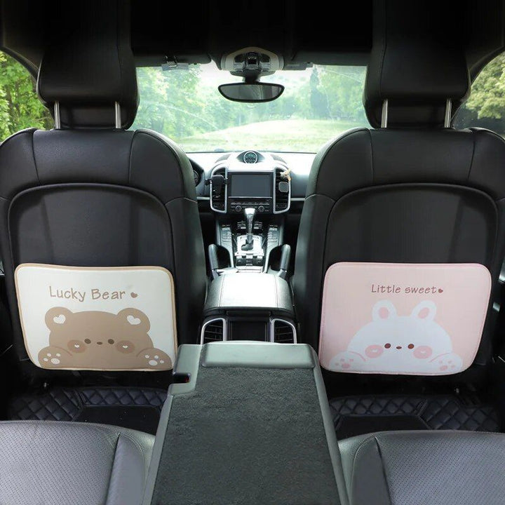 Lisslune | Waterproof cartoon bear & rabbit car seat back protector for children