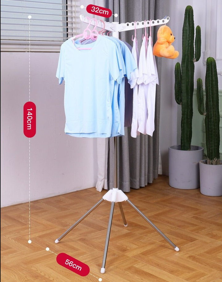 Lisslune | Portable Stainless Steel Triangle Clothes Drying Hanger