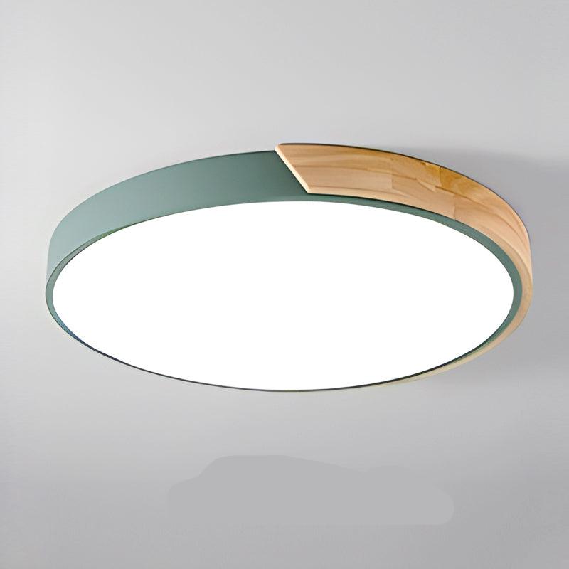 Lisslune | Wood Macaroon Circular Ceiling Light