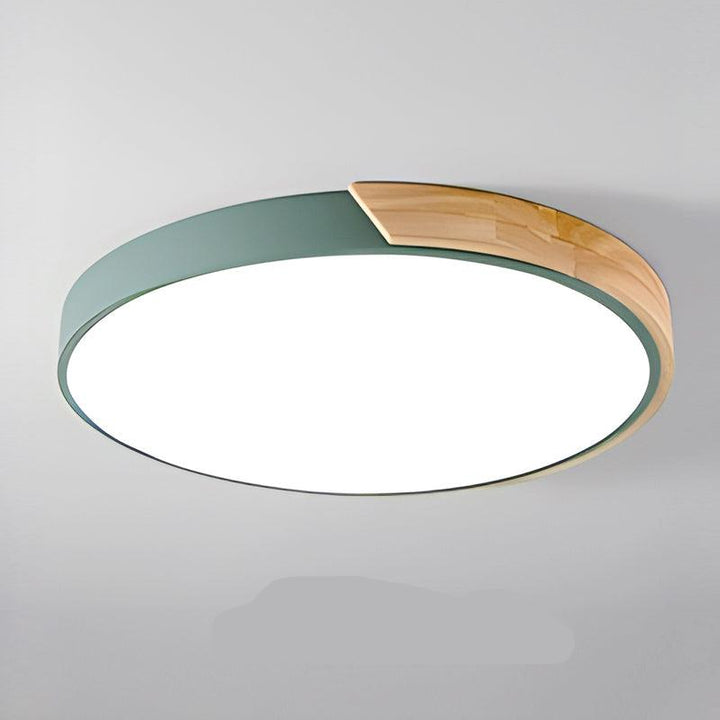 Lisslune | Wood Macaroon Circular Ceiling Light
