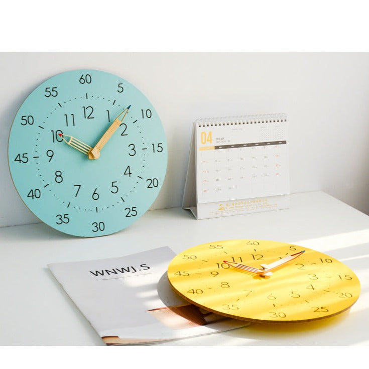 Lisslune | Learning Time Children's Room Silent Wall Clock